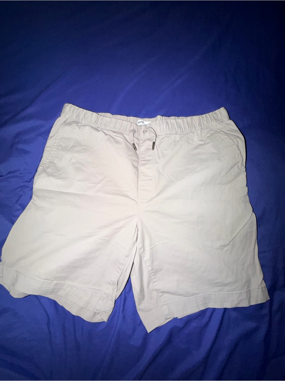 Men's Casual Gray Drawstring Chino Shorts Sz40